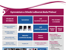 Tablet Screenshot of gyasos-prelouc.cz